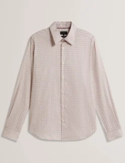 Slim Geo Striped Long Sleeve Shirt