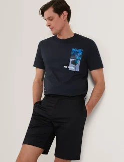 Slim Leg Stretch Cotton Chino Shorts