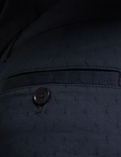Slim Textured Chino Shorts