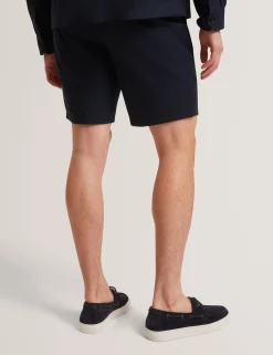 Slim Textured Chino Shorts