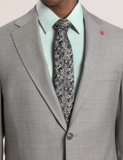 Soft Check Modern Fit Wool Suit Jacket