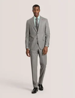 Soft Check Wool Modern Fit Suit Pants