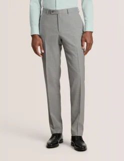 Soft Check Wool Modern Fit Suit Pants