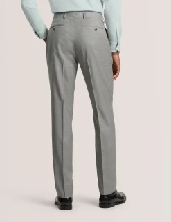 Soft Check Wool Modern Fit Suit Pants