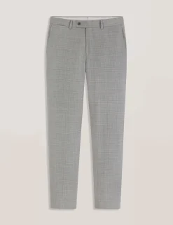 Soft Check Wool Modern Fit Suit Pants