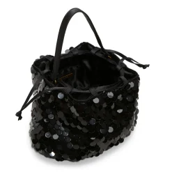 Soft Pouch Embellished Bucket Bag