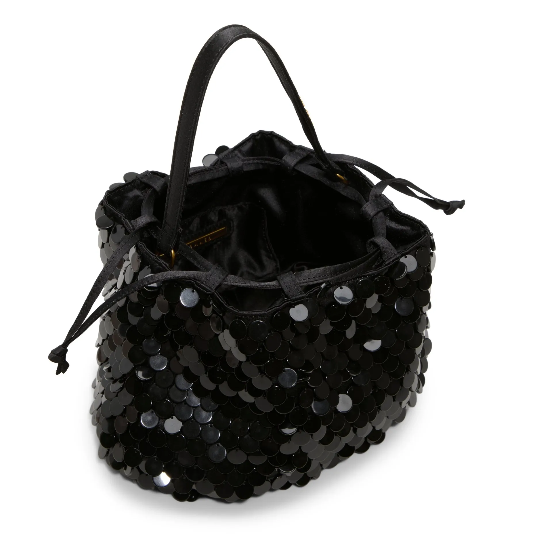 Soft Pouch Embellished Bucket Bag