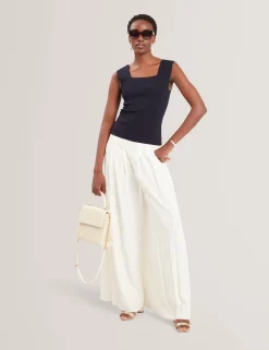 Square Neck Knitted Vest Top