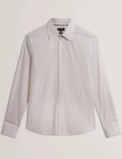 Striped Cotton Long Sleeve Shirt