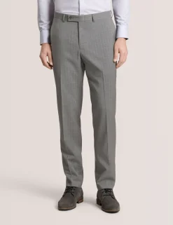 Striped Wool Modern Fit Suit Pants