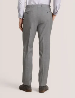 Striped Wool Modern Fit Suit Pants