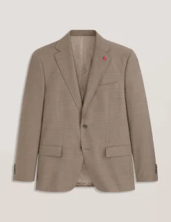 Subtle Check Modern Fit Wool Suit Jacket