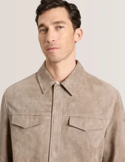Suede Shirt Jacket