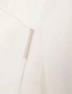 Tailored Cropped Wool Wrap Jacket