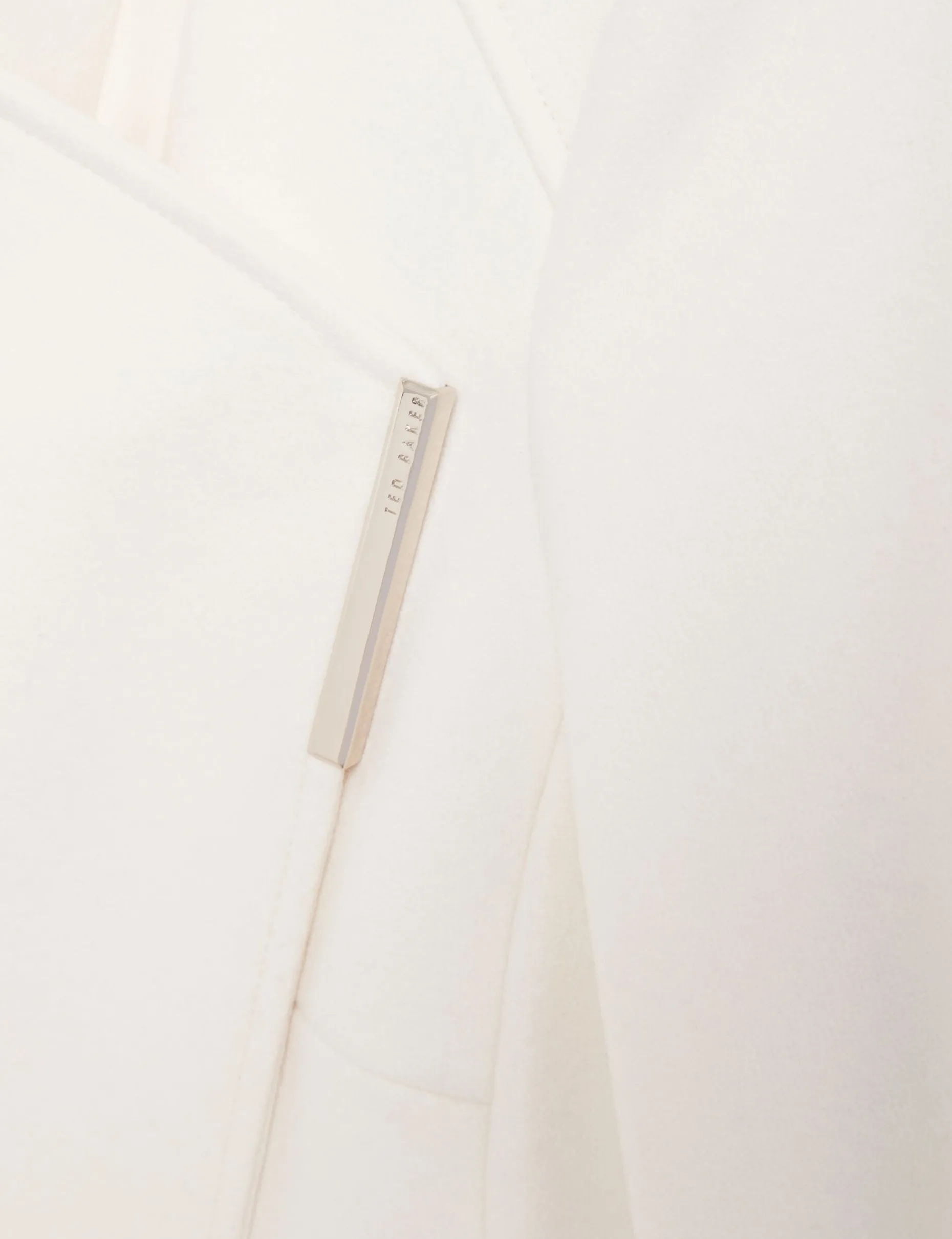 Tailored Cropped Wool Wrap Jacket