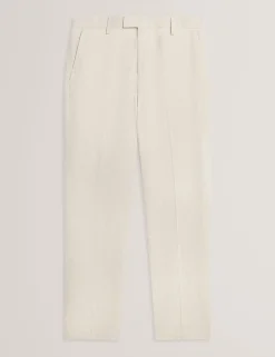 Tailored Linen Blend Slim Fit Pants