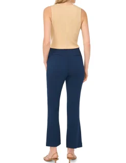 Tailored Pintuck Straight Leg Trousers