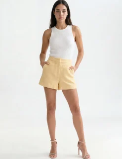 Tailored Woven Straight Leg Shorts