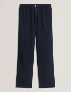Tapered Leg Woven Pull-On Trousers