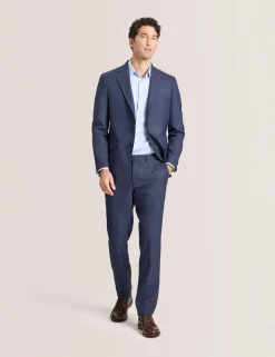 Textured Modern Fit Wool Suit Jacket