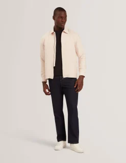 Textured Quilt Zip-Through Overshirt