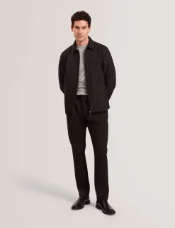 Textured Quilt Zip-Through Overshirt