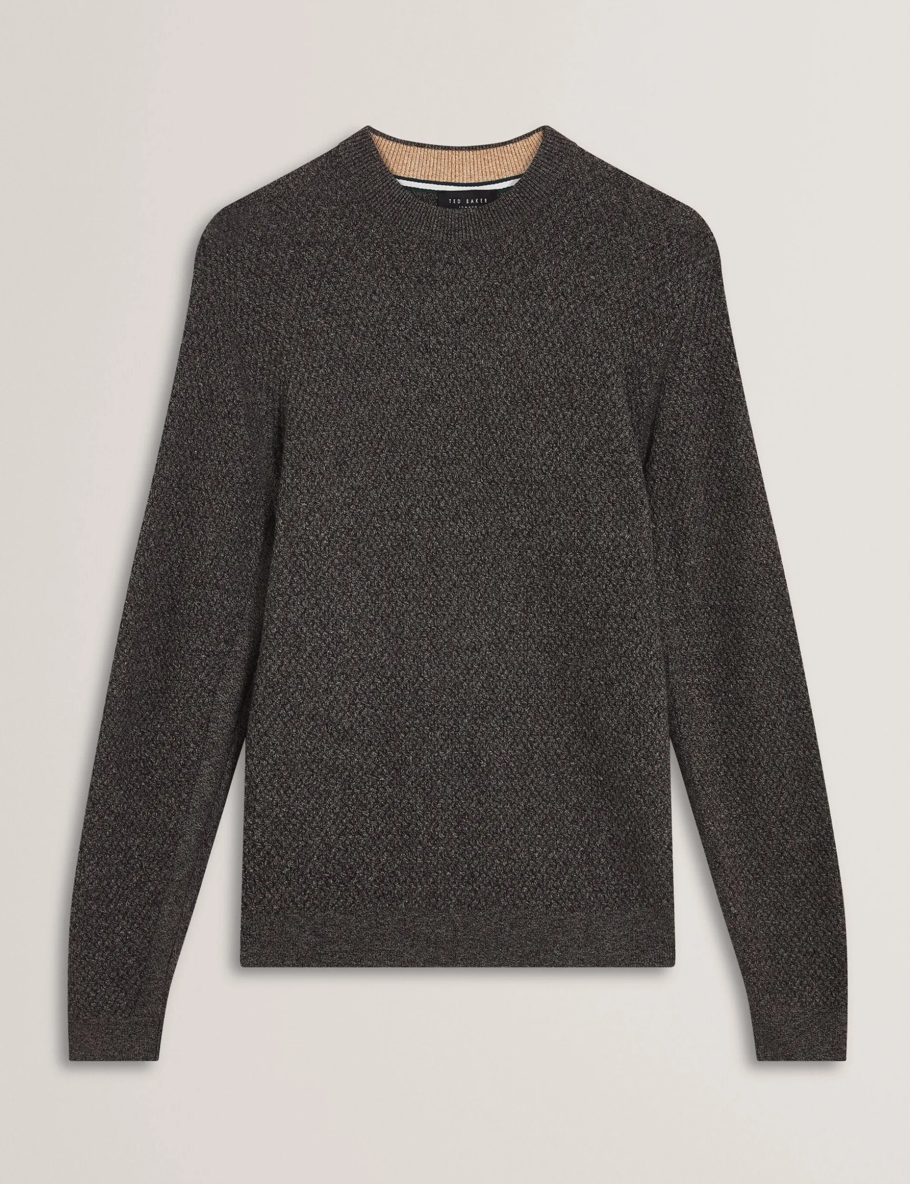 Textured Stitch Marled Knit Jumper
