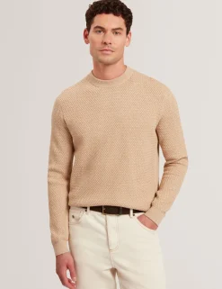 Textured Stitch Marled Knit Jumper