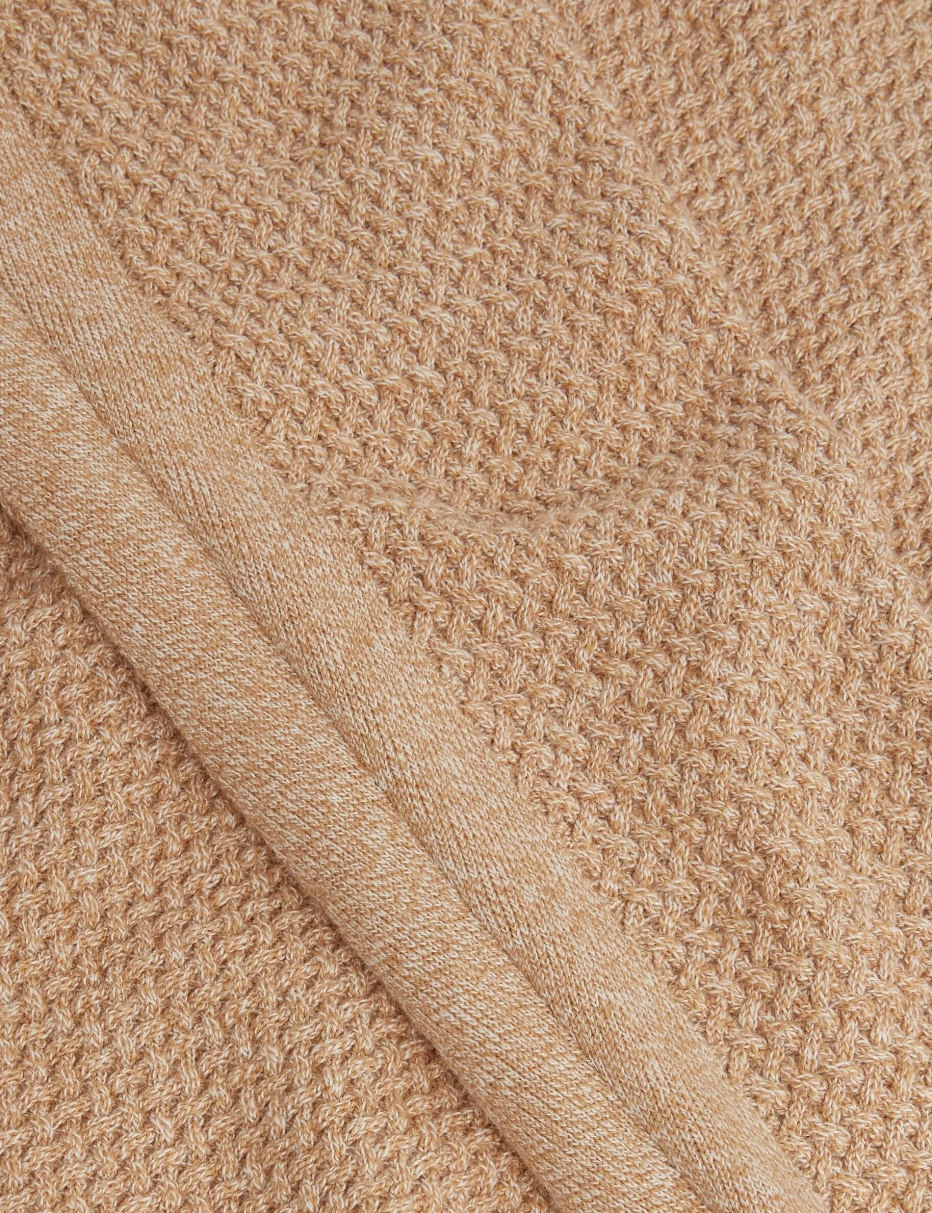 Textured Stitch Marled Knit Jumper