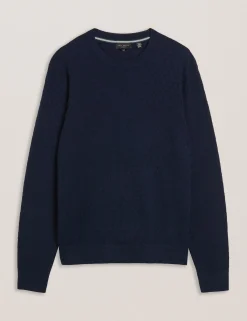 Textured T Knit Crew Neck Jumper