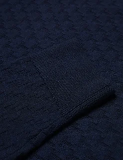 Textured T Knit Crew Neck Jumper