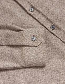 Textured Weave Long Sleeve Overshirt