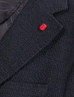 Textured Weave Wool Blend Blazer