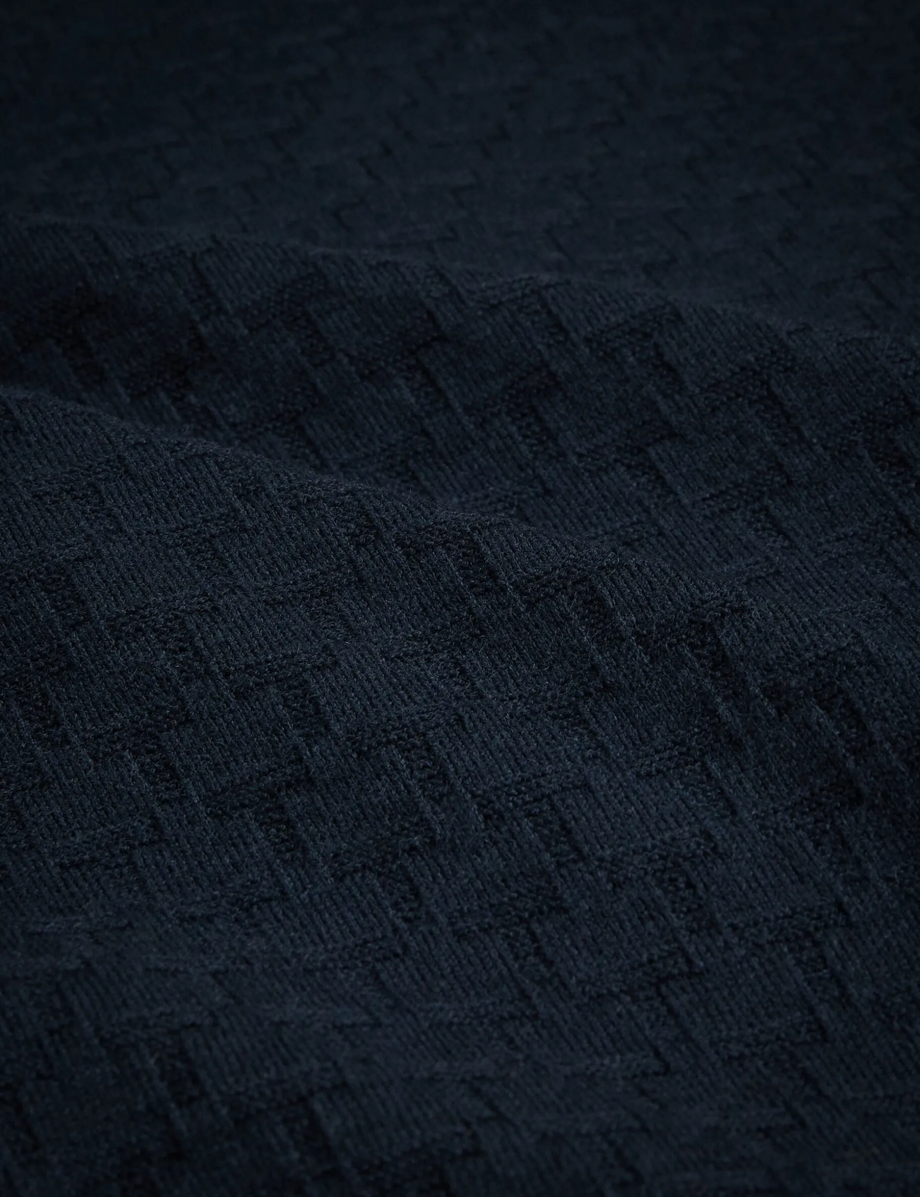 T Knit Long Sleeve Polo Top