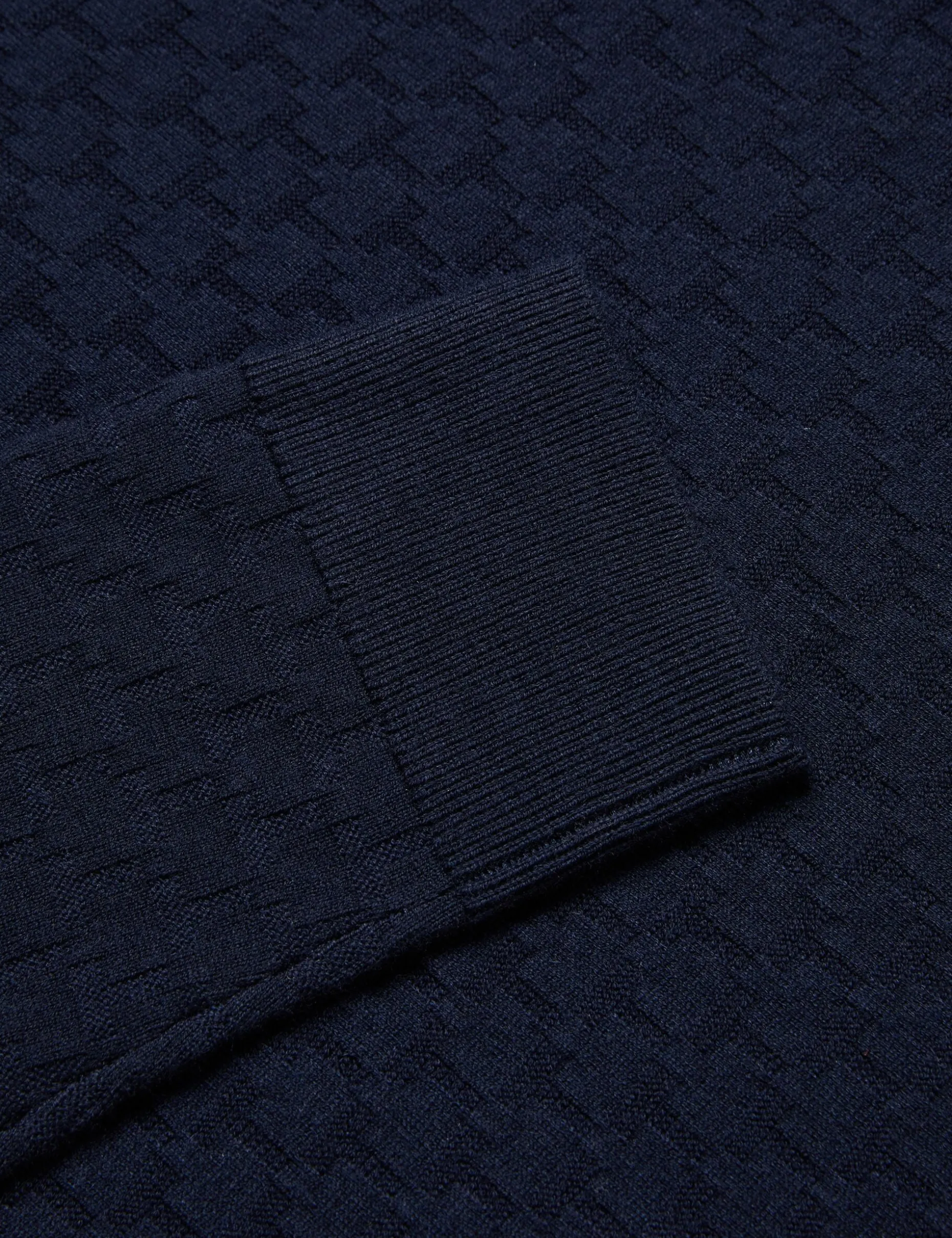 T Knit Long Sleeve Polo Top