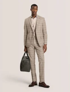 Tonal Check Modern Fit Suit Jacket