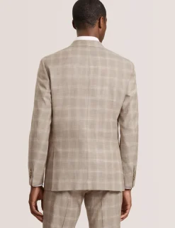 Tonal Check Modern Fit Suit Jacket