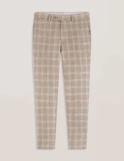 Tonal Check Modern Fit Suit Pants