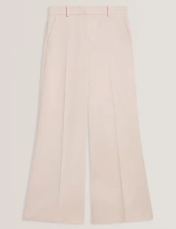 Ultra Wide Leg Woven Tailored Trousers