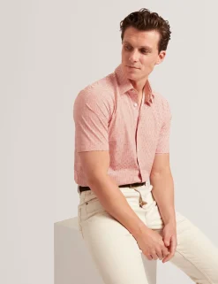 Wavey Geo Print Short Sleeve Shirt