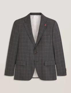Window Check Modern Fit Suit Jacket