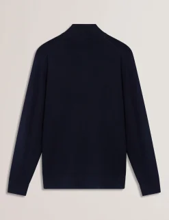 Wool Quarter Zip Funnel Neck Sweater