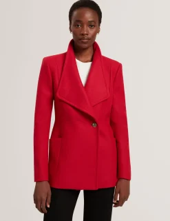 Wool Rich Hourglass Short Wrap Coat