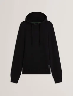 Wool Rich Knit Long Sleeve Hoodie