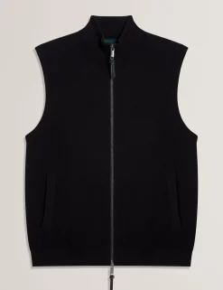 Zip-Through Funnel Neck Gillet